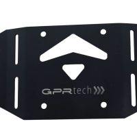Baúl GPR TECH compatible con  Kawasaki Versys 1000 i.e. 2021/2024 e5 Baúl Alpi-Tech en aluminio, color negro con placa específica incluida Capacidad Litros 45