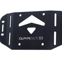 Baúl GPR TECH compatible con  Kawasaki Versys 1000 i.e. 2021/2024 e5 Baúl Alpi-Tech en aluminio, color negro con placa específica incluida Capacidad Litros 45