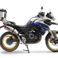 Escape compatible con Voge 525DSX 2023-2024, GP Evo4 Titanium, Escape legal, homologado, silenciador con db killer desmontable y tubo de conexión específico 