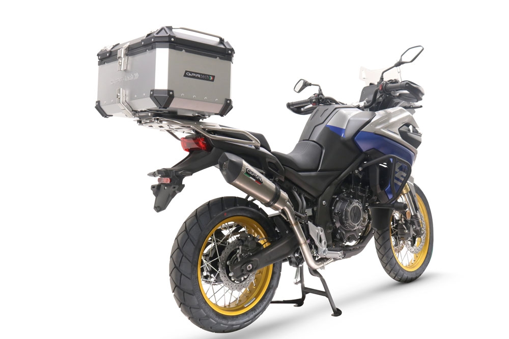 Escape compatible con Voge 525DSX 2023-2024, GP Evo4 Titanium, Escape legal, homologado, silenciador con db killer desmontable y tubo de conexión específico 