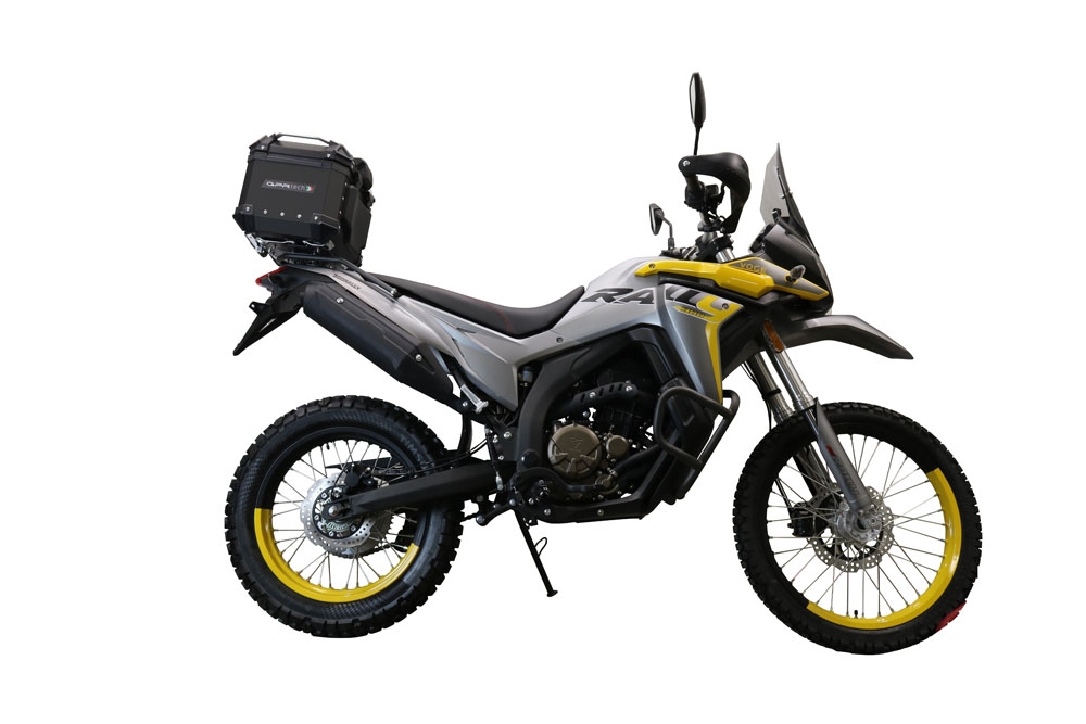 Baúl GPR TECH compatible con  Voge 300Rally 2022/2024 e5 Baúl Alpi-Tech en aluminio, color negro con placa específica incluida Capacidad Litros 26