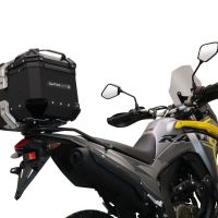 Baúl GPR TECH compatible con  Voge 300Rally 2022/2024 e5 Baúl Alpi-Tech en aluminio, color negro con placa específica incluida Capacidad Litros 26