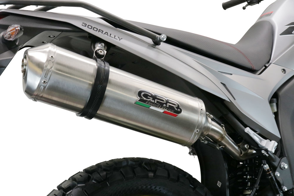GPR escape compatible con  Voge 300Rally 2022-2024, Satinox , Escape legal, homologado, silenciador con catalizador, db killer desmontable y tubo de conexión específico 