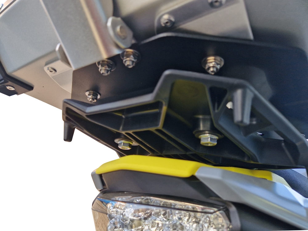Baúl GPR TECH compatible con  Suzuki V-STROM DL 800 DE - SE 2023-2025 e5 Baúl Alpi-Tech en aluminio, color negro con placa específica incluida Capacidad Litros 45