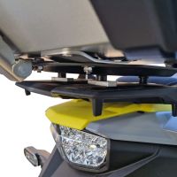 Baúl GPR TECH compatible con  Suzuki V-STROM DL 800 DE - SE 2023-2025 e5 Baúl Alpi-Tech en aluminio, color negro con placa específica incluida Capacidad Litros 45
