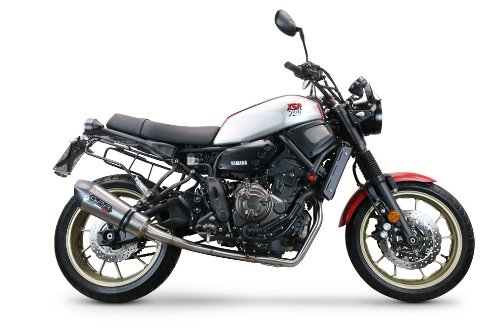 Escape compatible con Yamaha Xsr 700 2017-2020, Gpe Ann. titanium, Escape completo, no legal para países de la UE, con db killer extraíble 