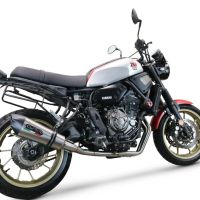 Escape compatible con Yamaha Xsr 700 2017-2020, Gpe Ann. titanium, Escape completo, no legal para países de la UE, con db killer extraíble 