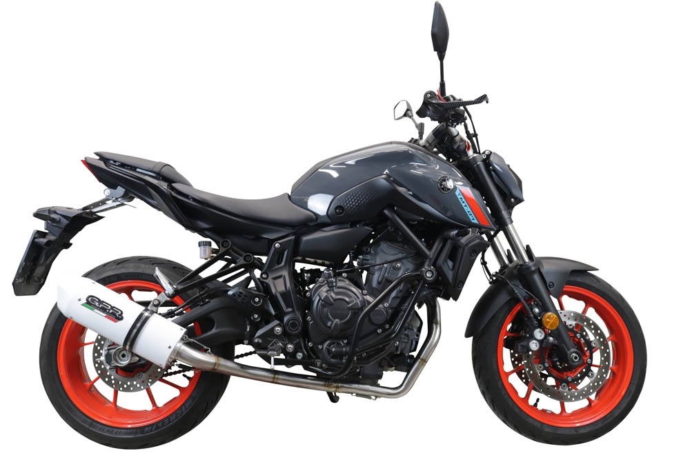 GPR escape compatible con  Yamaha Mt-07  2021-2024, Albus Evo4, Escape completo homologado y legal,con catalizador incluido db killer extraíble 