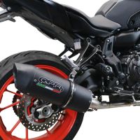 GPR escape compatible con  Yamaha Mt-07  2021-2024, Furore Nero, Escape completo racing, incluyendo colector y db killer desmontable, sin homologación 