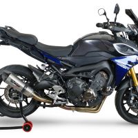Escape compatible con Yamaha Mt-09 Tracer 900 2015-2020, Gpe Ann. titanium, Escape completo racing, incluyendo colector y db killer desmontable, sin homologación 