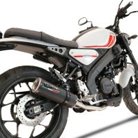 Escape compatible con Yamaha XSR 125 2021-2025, M3 Black Titanium, Escape completo, no legal para países de la UE, con db killer extraíble 