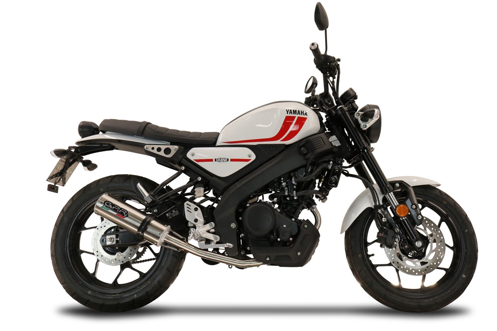 Escape compatible con Yamaha XSR 125 2021-2025, M3 Inox , Escape completo, no legal para países de la UE, con db killer extraíble 