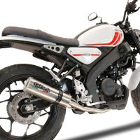 Escape compatible con Yamaha XSR 125 2021-2025, M3 Inox , Escape completo, no legal para países de la UE, con db killer extraíble 