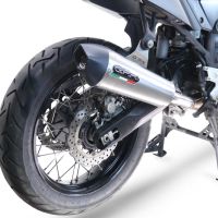 Escape compatible con Yamaha Tenere 700 2019-2020, GP Evo4 Titanium, Escape legal, homologado, silenciador con db killer desmontable y tubo de conexión específico 