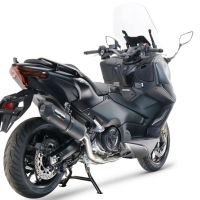 Escape compatible con Yamaha T-Max 560 2022-2024, Furore Nero, Escape completo, no legal para países de la UE, con db killer extraíble 