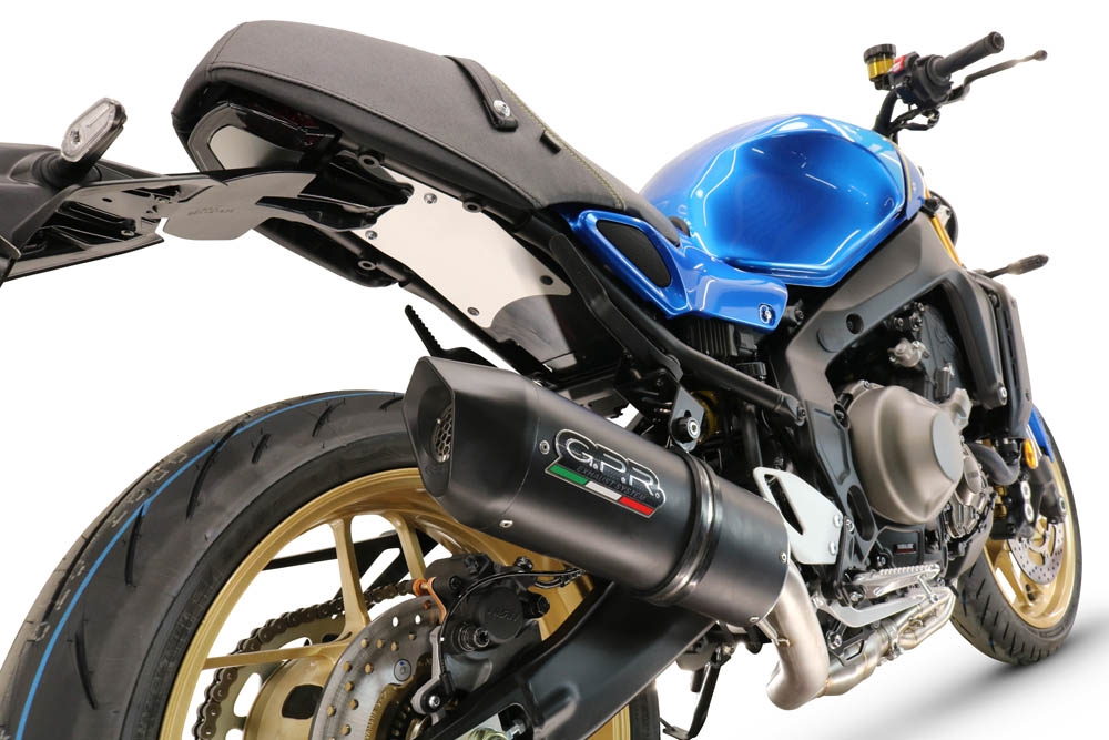 Escape compatible con Yamaha XSR900 2022-2024, Furore Evo4 Nero, Escape completo, no legal para países de la UE, con db killer extraíble 