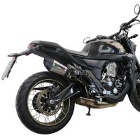 Escape compatible con Zontes 350 T1 ADV 2022-2024, GP Evo4 Titanium, Escape legal, homologado, silenciador con db killer desmontable y tubo de conexión específico 