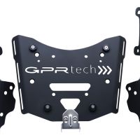 Baúl GPR TECH compatible con  Zontes E 350 2023/2024 Baúl Alpi-Tech en aluminio color plata, incluye portaequipajes específico de aluminio y placa especifica de acero. Capacidad Litros 35