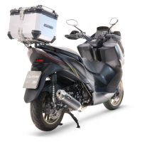 Baúl GPR TECH compatible con  Zontes E 350 2023/2024 Baúl Alpi-Tech en aluminio color plata, incluye portaequipajes específico de aluminio y placa especifica de acero. Capacidad Litros 35