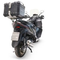 Baúl GPR TECH compatible con  Zontes E 350 2023/2024 Baúl Alpi-Tech en aluminio color plata, incluye portaequipajes específico de aluminio y placa especifica de acero. Capacidad Litros 35
