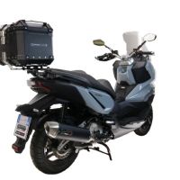 Baúl GPR TECH compatible con  Bmw G 310 Gs 2017/2021 e4 Baúl Alpi-Tech en aluminio, color negro con placa específica incluida Capacidad Litros 26