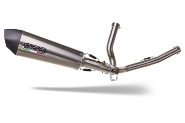 Escape compatible con Suzuki V-Strom DL650 2004-2011, Gpe Ann. titanium, Escape semi-completo homologado con db killer extraible 