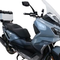Baúl GPR TECH compatible con  Bmw G 310 Gs 2017/2021 e4 Baúl Alpi-Tech en aluminio color plata con placa específica incluida Capacidad Litros 35
