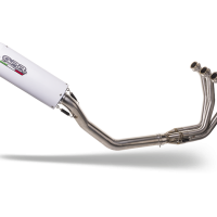 Escape compatible con Triumph Daytona 660 2023-2025, Albus Ceramic, Escape completo homologado y legal, incluido db killer extraíble 