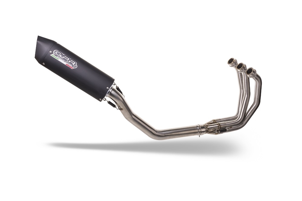 Escape compatible con Yamaha Mt-09 Tracer 900 2015-2016, Furore Nero, Escape completo homologado y legal, incluido db killer extraíble 