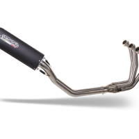 Escape compatible con Triumph Daytona 660 2023-2025, Furore Nero, Escape completo homologado y legal, incluido db killer extraíble 