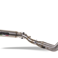 Escape compatible con Triumph Trident 660 2021-2024, Deeptone Inox, Escape completo, no legal para países de la UE, con db killer extraíble 