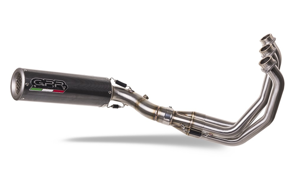 Escape compatible con Yamaha Tracer 900 GT 2018-2020, M3 Poppy , Escape completo, no legal para países de la UE, con db killer extraíble 