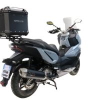 Baúl GPR TECH compatible con  Bmw G 310 Gs 2017/2021 e4 Baúl Alpi-Tech en aluminio, color negro con placa específica incluida Capacidad Litros 45