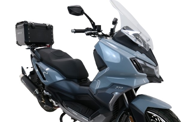 Baúl GPR TECH compatible con  Bmw G 310 Gs 2017/2021 e4 Baúl Alpi-Tech en aluminio, color negro con placa específica incluida Capacidad Litros 45