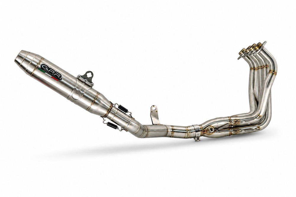 GPR escape compatible con Honda Cb 650 R 2021-2023, Deeptone Inox, Escape completo, no legal para países de la UE, con db killer extraíble 