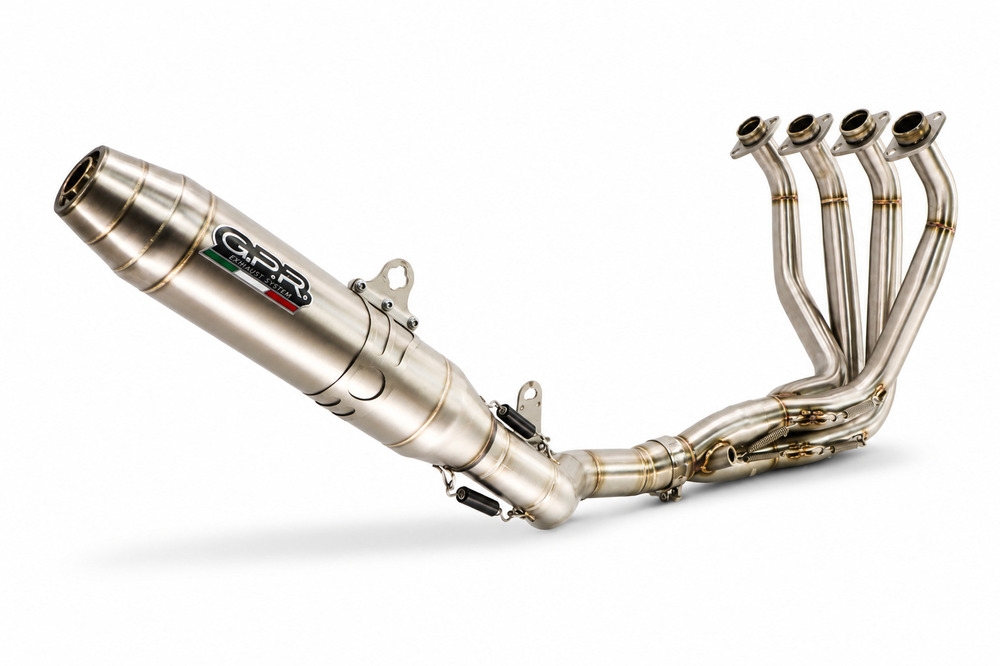 GPR escape compatible con Honda Cb 650 R 2021-2023, Deeptone Inox, Escape completo, no legal para países de la UE, con db killer extraíble 