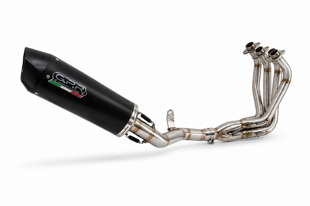 GPR escape compatible con Honda Cb 650 F 2019-2022, Furore Evo4 Nero, Escape completo, no legal para países de la UE, con db killer extraíble 