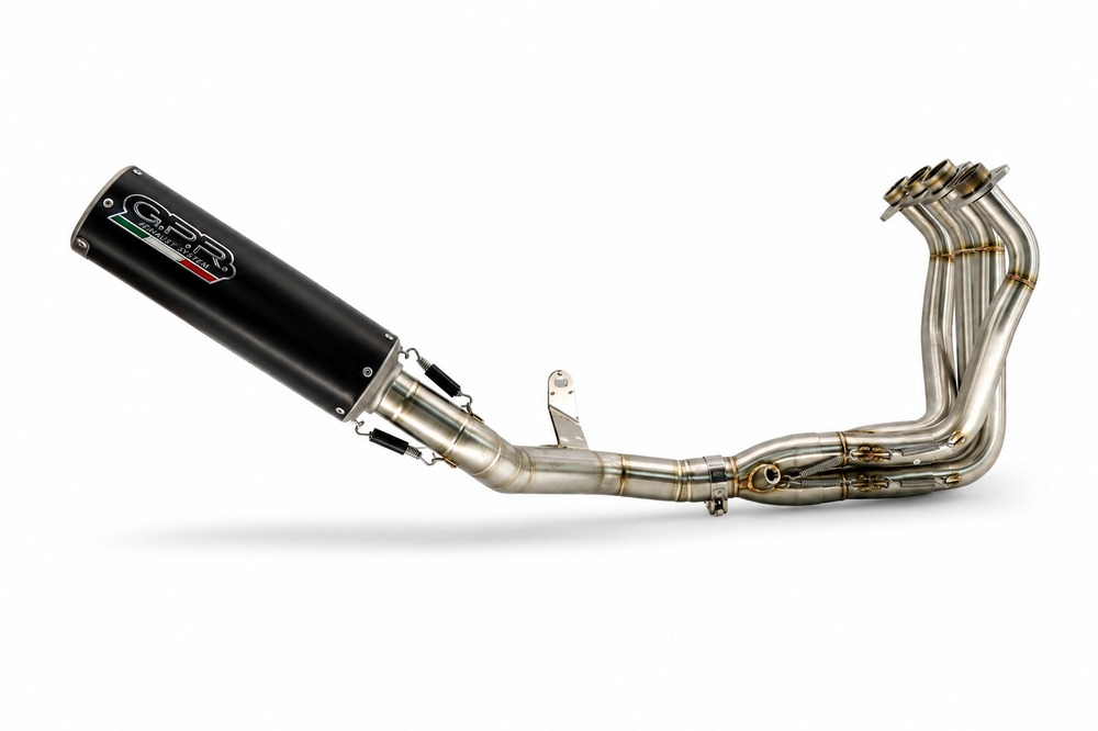 GPR escape compatible con Honda Cbr 1000 RR 2017-2019, M3 Black Titanium, Escape completo racing, incluyendo colector y db killer desmontable, sin homologación 