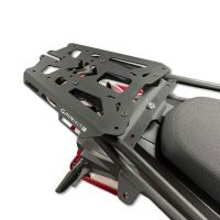 GPR TECH compatible con  Voge 525DSX 2025/2026 e5 Placa de fijación específica Top Case ALPITECH 35+45+55 LT compatible con portaequipajes original, fabricada en acero inoxidable con 4 puntos de anclaje