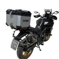 Baúl GPR TECH compatible con  Voge 525DSX 2023/2025 e5 Baúl Alpi-Tech en aluminio color plata con placa específica incluida Capacidad Litros 35