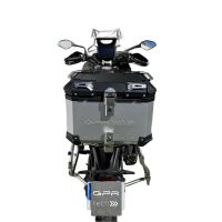 Baúl GPR TECH compatible con  Voge 525DSX 2023/2025 e5 Baúl Alpi-Tech en aluminio color plata con placa específica incluida Capacidad Litros 35