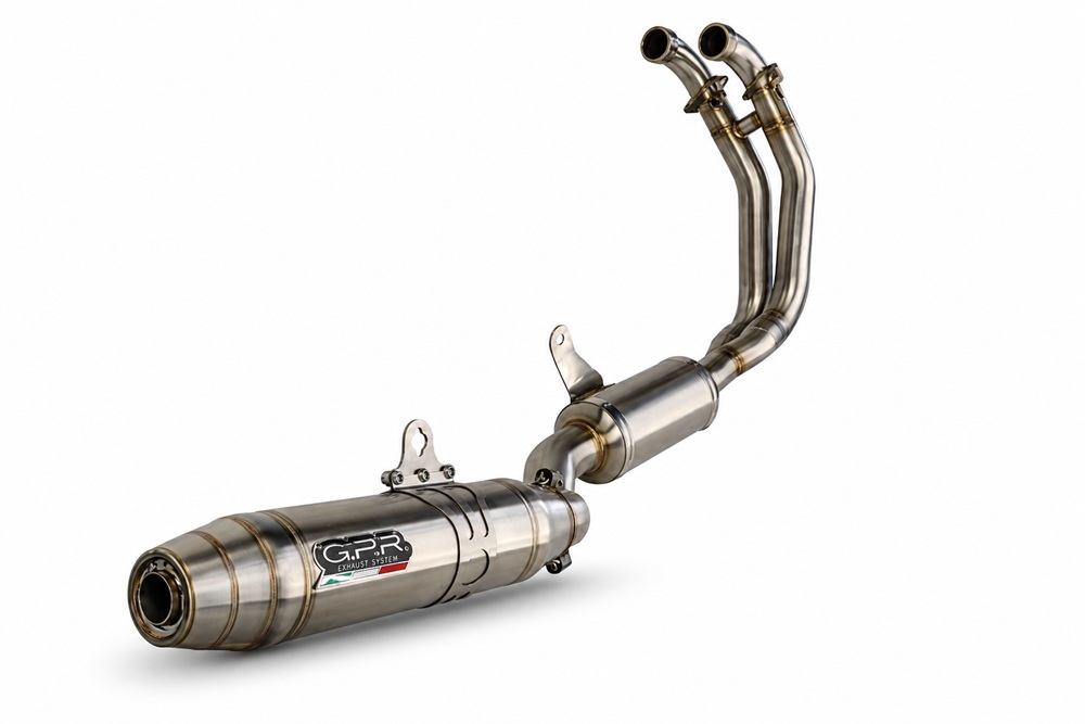 GPR escape compatible con Aprilia RS 660 2021-2024, Deeptone Inox, Escape completo, no legal para países de la UE, con db killer extraíble 