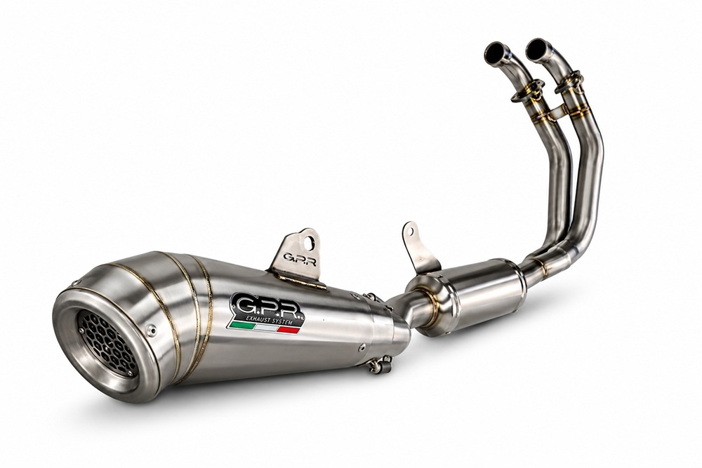 GPR escape compatible con Aprilia TUONO 660 2021-2024, Powercone Evo, Escape completo racing, incluyendo colector y db killer desmontable, sin homologación 