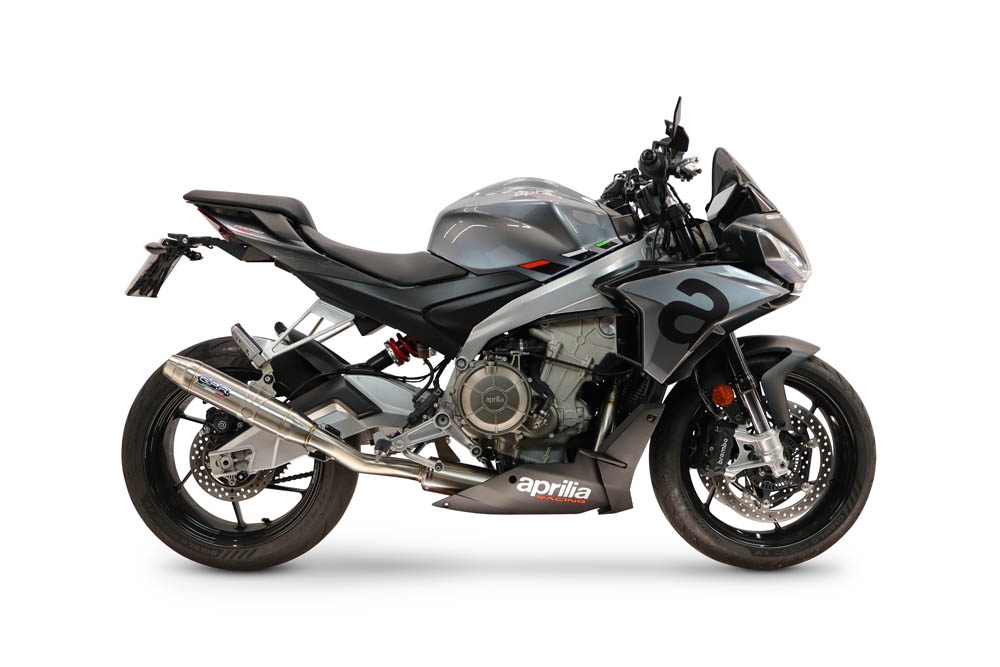 GPR escape compatible con Aprilia RS 660 2021-2024, Deeptone Inox, Escape completo, no legal para países de la UE, con db killer extraíble 