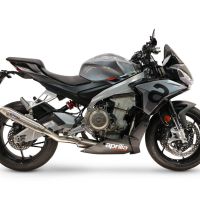 GPR escape compatible con Aprilia RS 660 2021-2024, Deeptone Inox, Escape completo, no legal para países de la UE, con db killer extraíble 