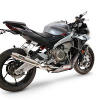 GPR escape compatible con Aprilia RS 660 2021-2024, Deeptone Inox, Escape completo, no legal para países de la UE, con db killer extraíble 
