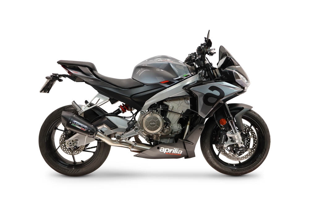 GPR escape compatible con Aprilia RS 660 2025-2026, GP-Revo Black Titanium, Escape completo racing, incluyendo colector y db killer desmontable, sin homologación 