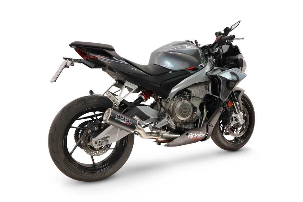 GPR escape compatible con Aprilia TUONO 660 2025-2026, M3 Black Titanium, Escape completo homologado y legal,con catalizador incluido db killer extraíble 