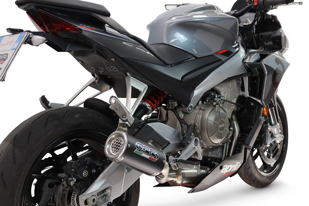 GPR escape compatible con Aprilia TUONO 660 2025-2026, M3 Black Titanium, Escape completo homologado y legal,con catalizador incluido db killer extraíble 