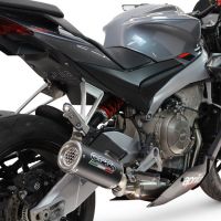 GPR escape compatible con Aprilia TUONO 660 2025-2026, M3 Black Titanium, Escape completo homologado y legal,con catalizador incluido db killer extraíble 